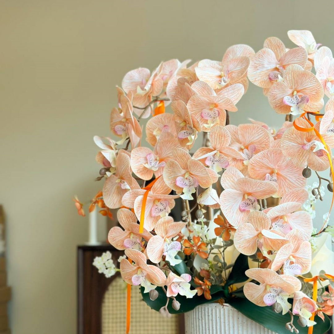 Indira Artificial Orchid Vase