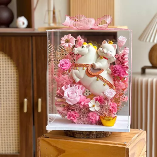 (CNY) Wealth Blessing Preserved Flower Box