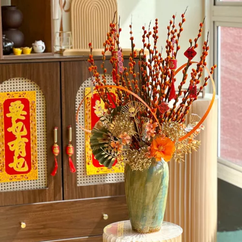 (CNY) Prosperous Bloom Flower Vase