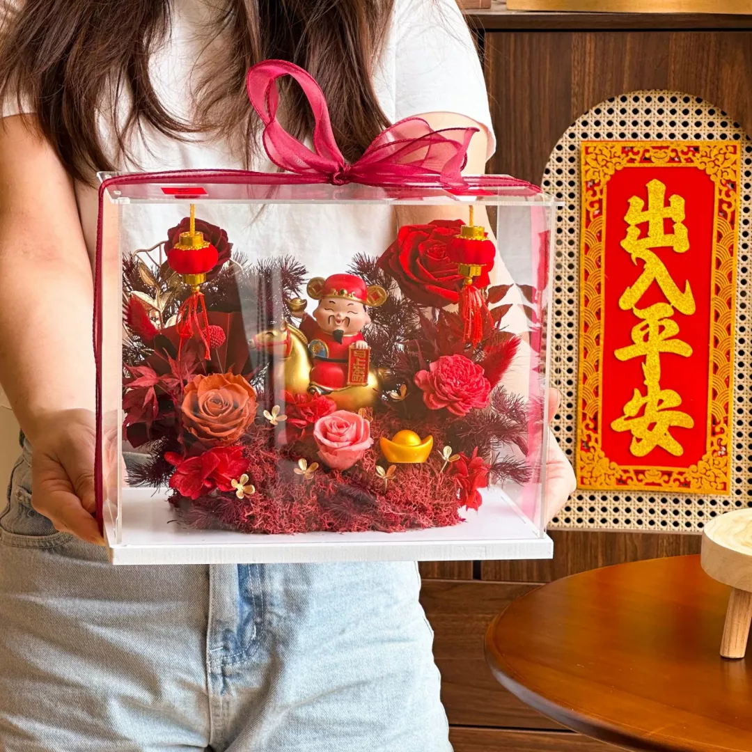 (CNY) Instant Prosperity Preserved Flower Box