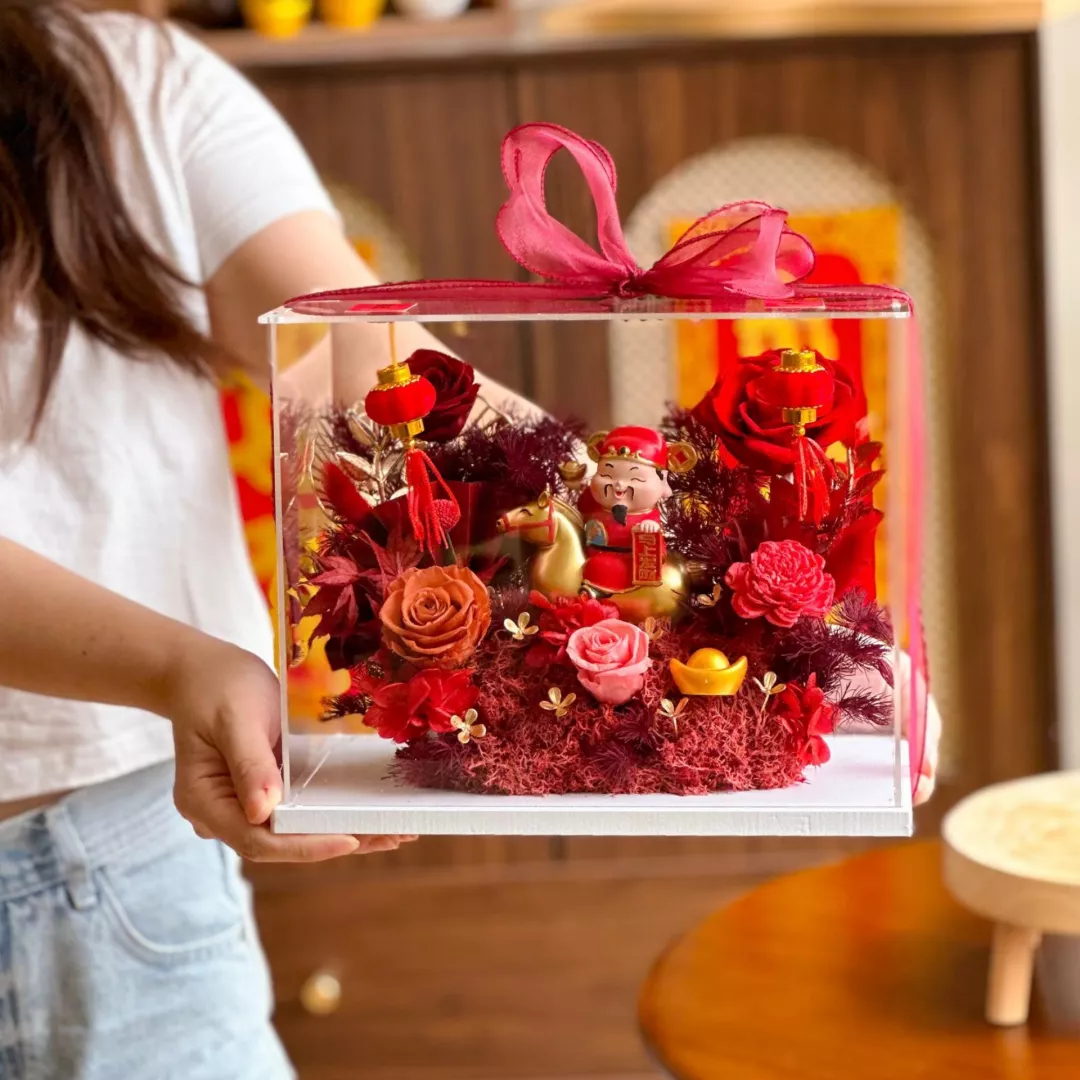 Instant Prosperity Preserved Flower Box