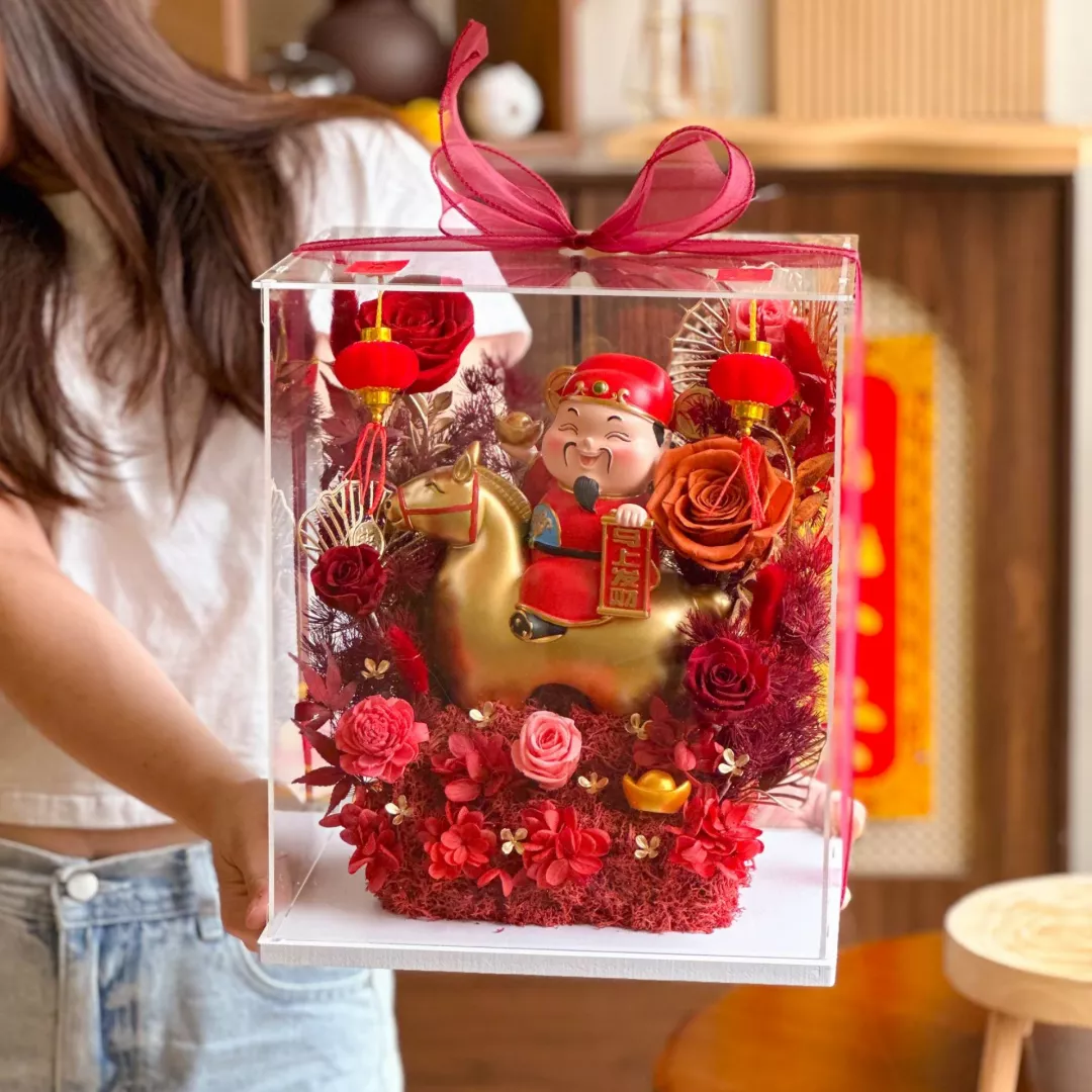 Instant Prosperity Preserved Flower Box