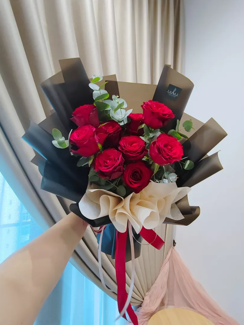 Forever Love - Red Rose Flower Bouquet (Fresh Flower)