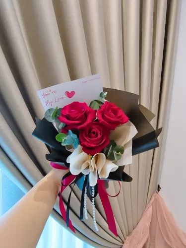 My Love - Red Rose Flower Bouquet (Fresh Flower)