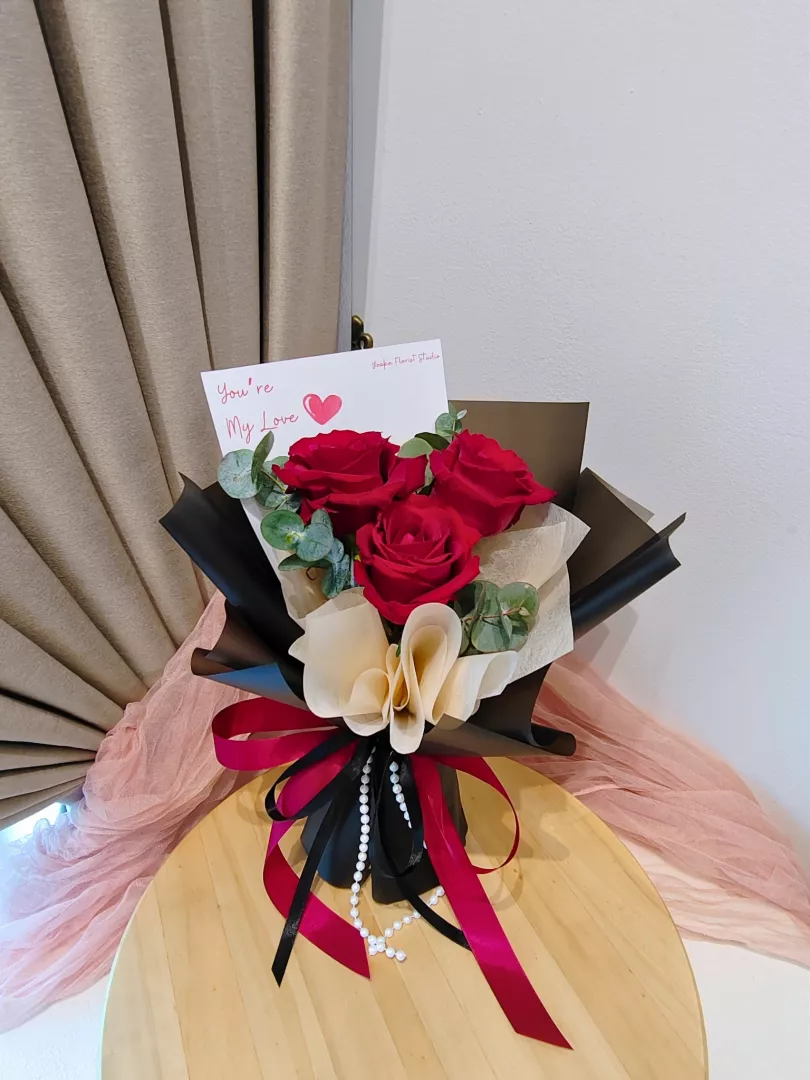 My Love - Red Rose Flower Bouquet (Fresh Flower)