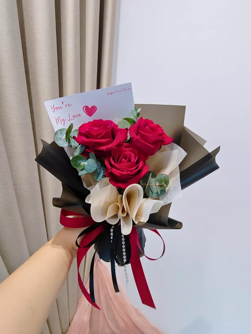 My Love - Red Rose Flower Bouquet (Fresh Flower)