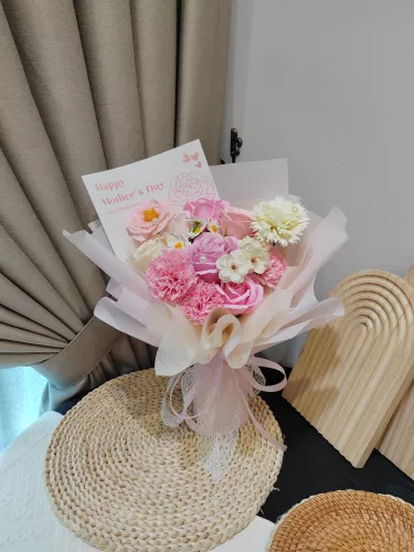Mother's Day Soap Flower (Pink) Bouquet