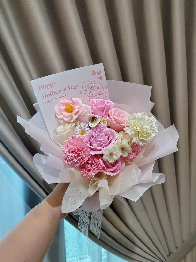 Mother's Day Soap Flower (Pink) Bouquet