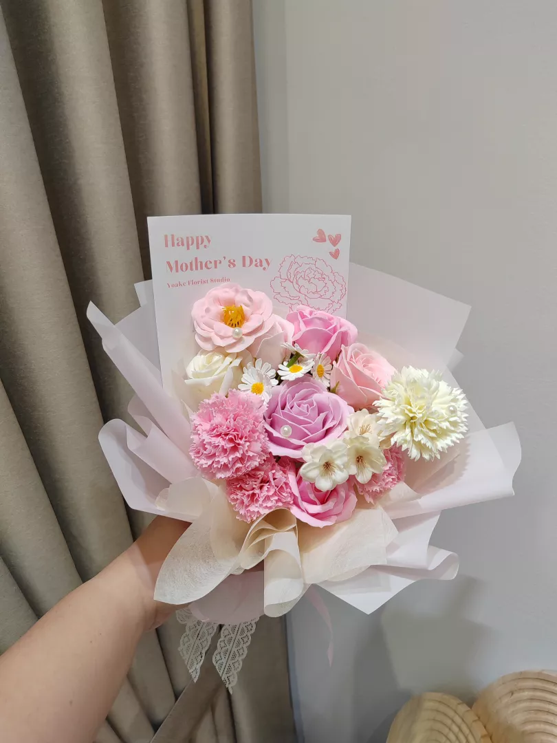 Mother's Day Soap Flower (Pink) Bouquet